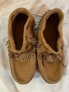 Fringed Ankle Moccasins